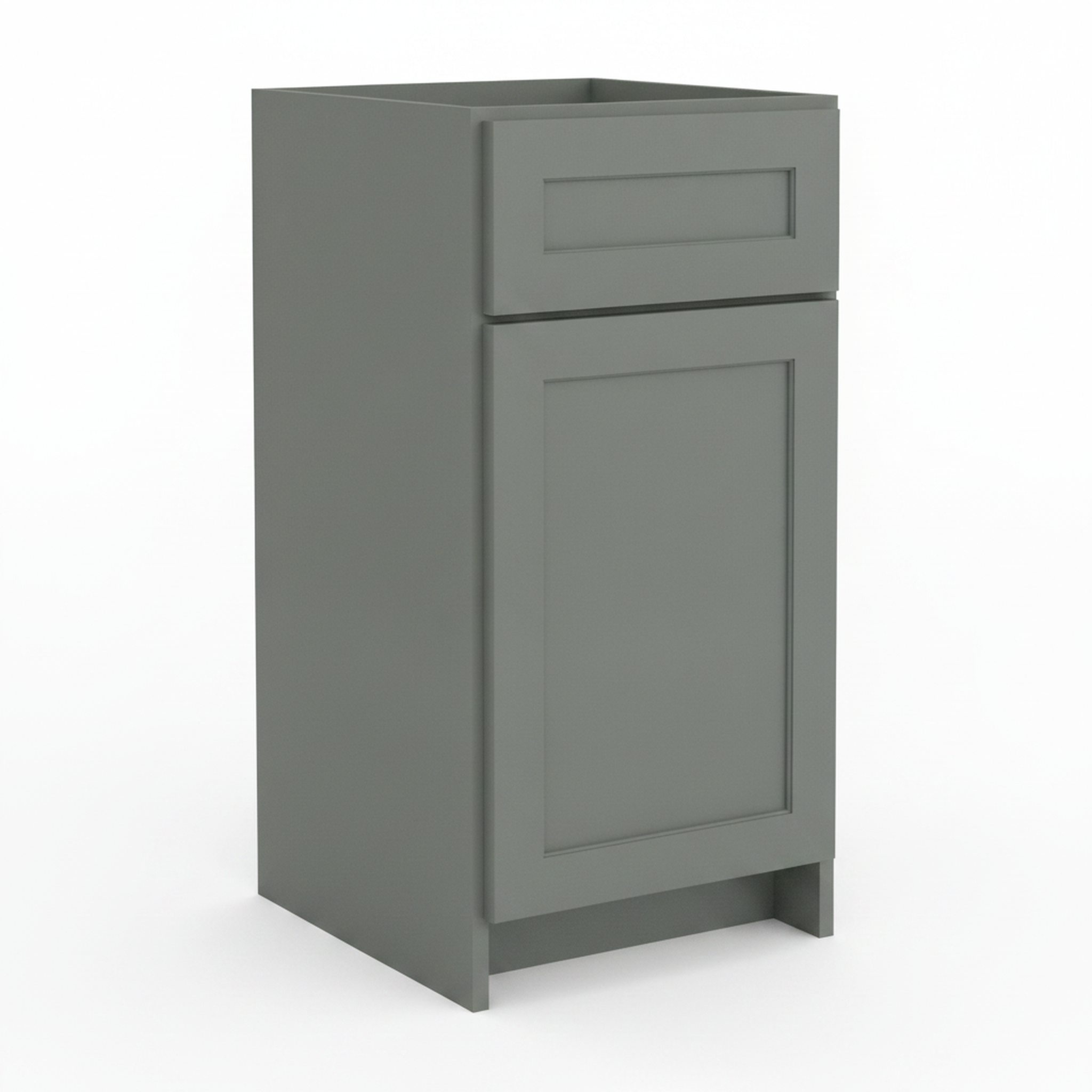 Grey Shaker base cabinet