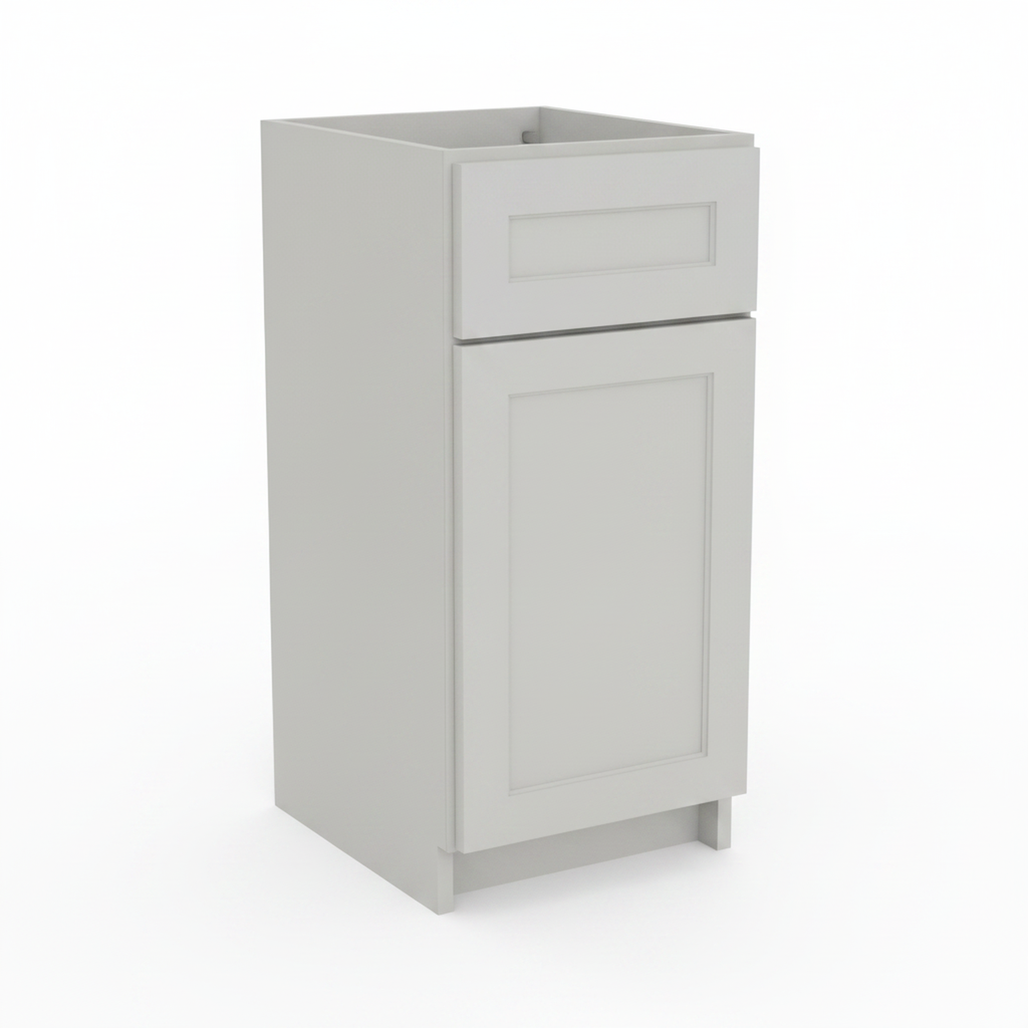 Light Grey Shaker base cabinet